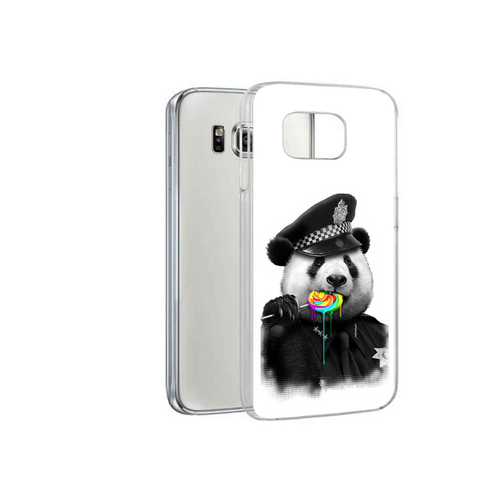 

Чехол MyPads Tocco для Samsung Galaxy S6 Панда полиция (PT12300.506.130), Прозрачный, Tocco