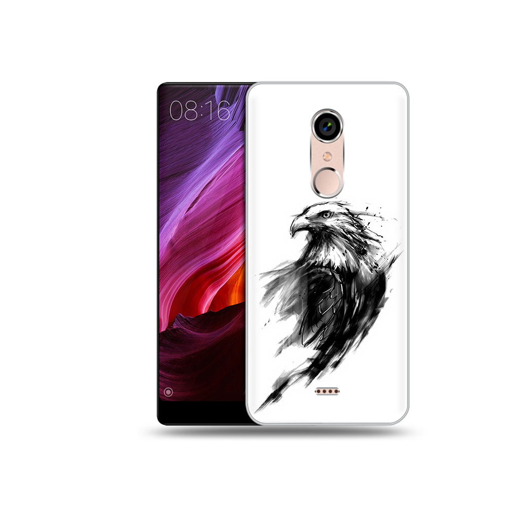 

Чехол MyPads Tocco для BQ 5050 Strike чб птица, Прозрачный, Tocco