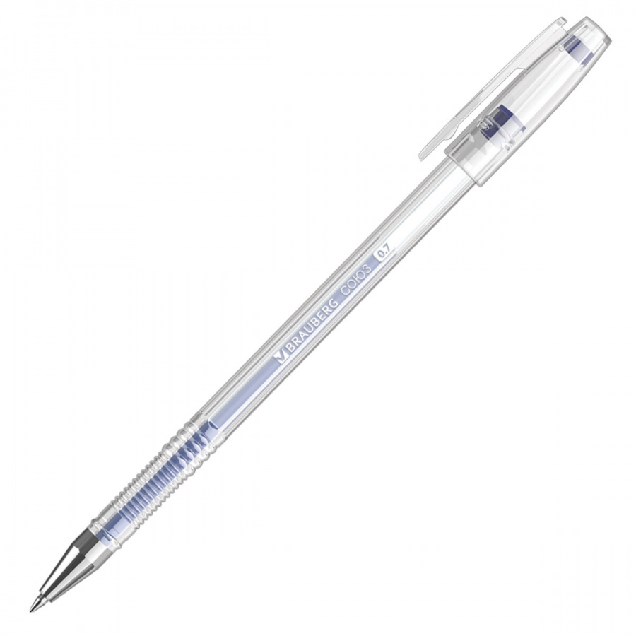 

Ручка гелевая Brauberg "Союз" (0.5мм, синий, корпус прозрачный) 143962, 12шт.