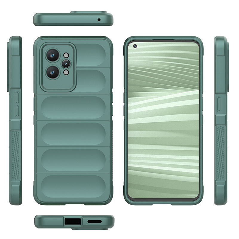 

Противоударный чехол Black Panther Flexible Case для Realme GT2 Pro, зеленый, Flexible Case