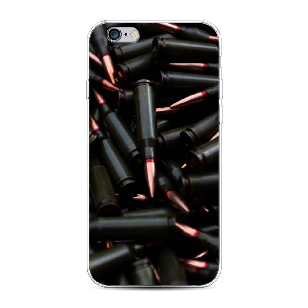 

Чехол Awog на Apple iPhone 6S / Айфон 6S "Пули черные", Разноцветный, 0104S50-5