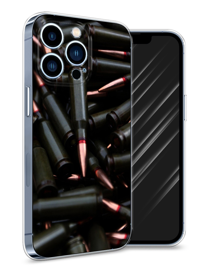 

Чехол Awog на Apple iPhone 13 Pro / Айфон 13 Pro "Пули черные", Разноцветный, 14350-5