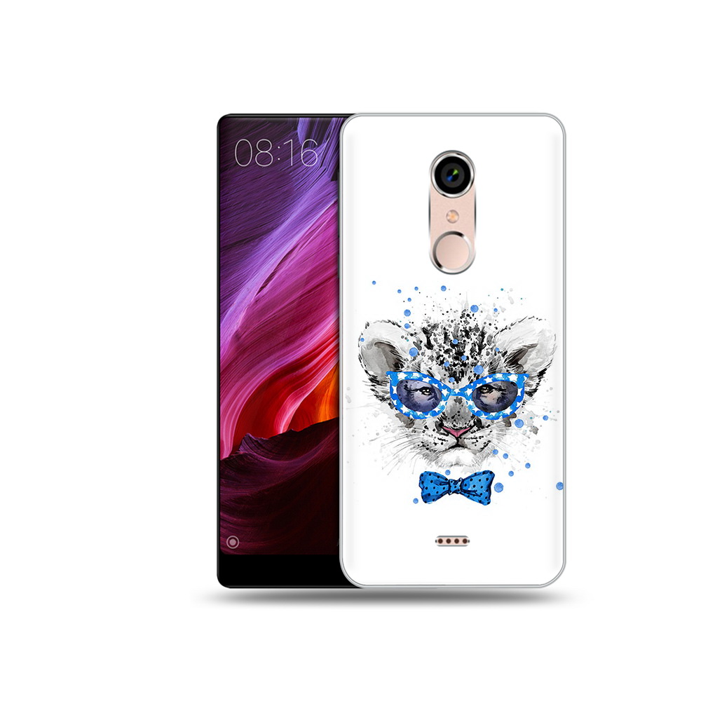 

Чехол MyPads Tocco для BQ 5050 Strike тигренок с бабочкой, Прозрачный, Tocco