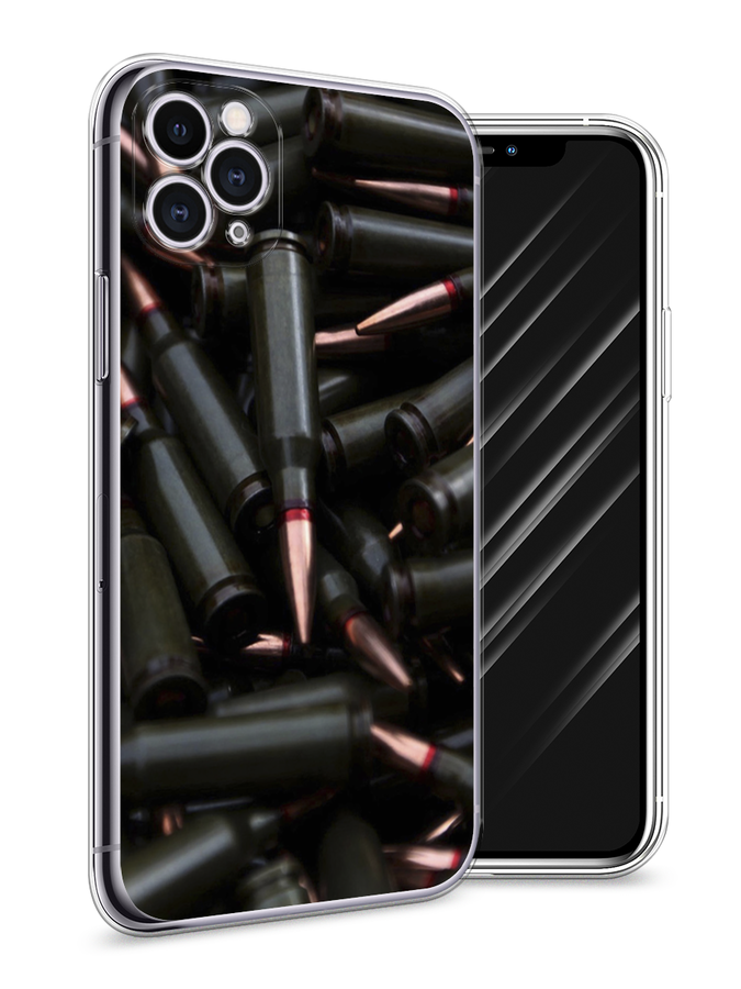 

Чехол Awog на Apple iPhone 11 Pro / Айфон 11 Pro "Пули черные", Разноцветный, 12350-5