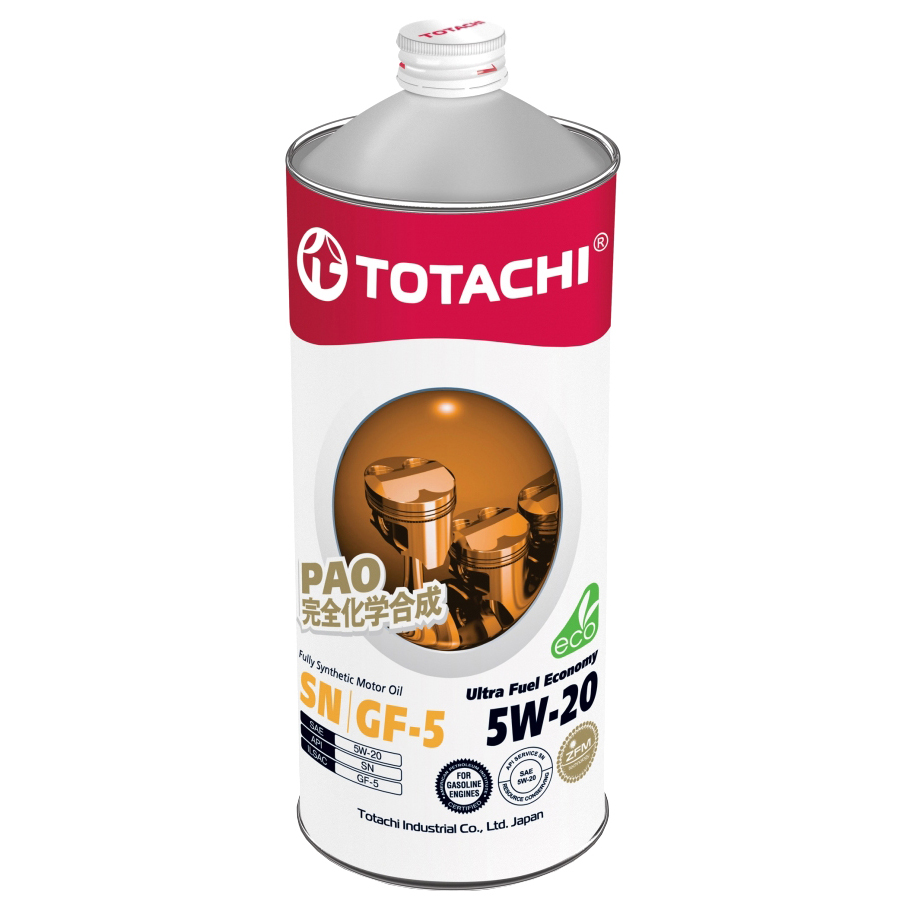 Моторное масло TOTACHI синтетическое 5W20 Ultra Fuel SN 1л