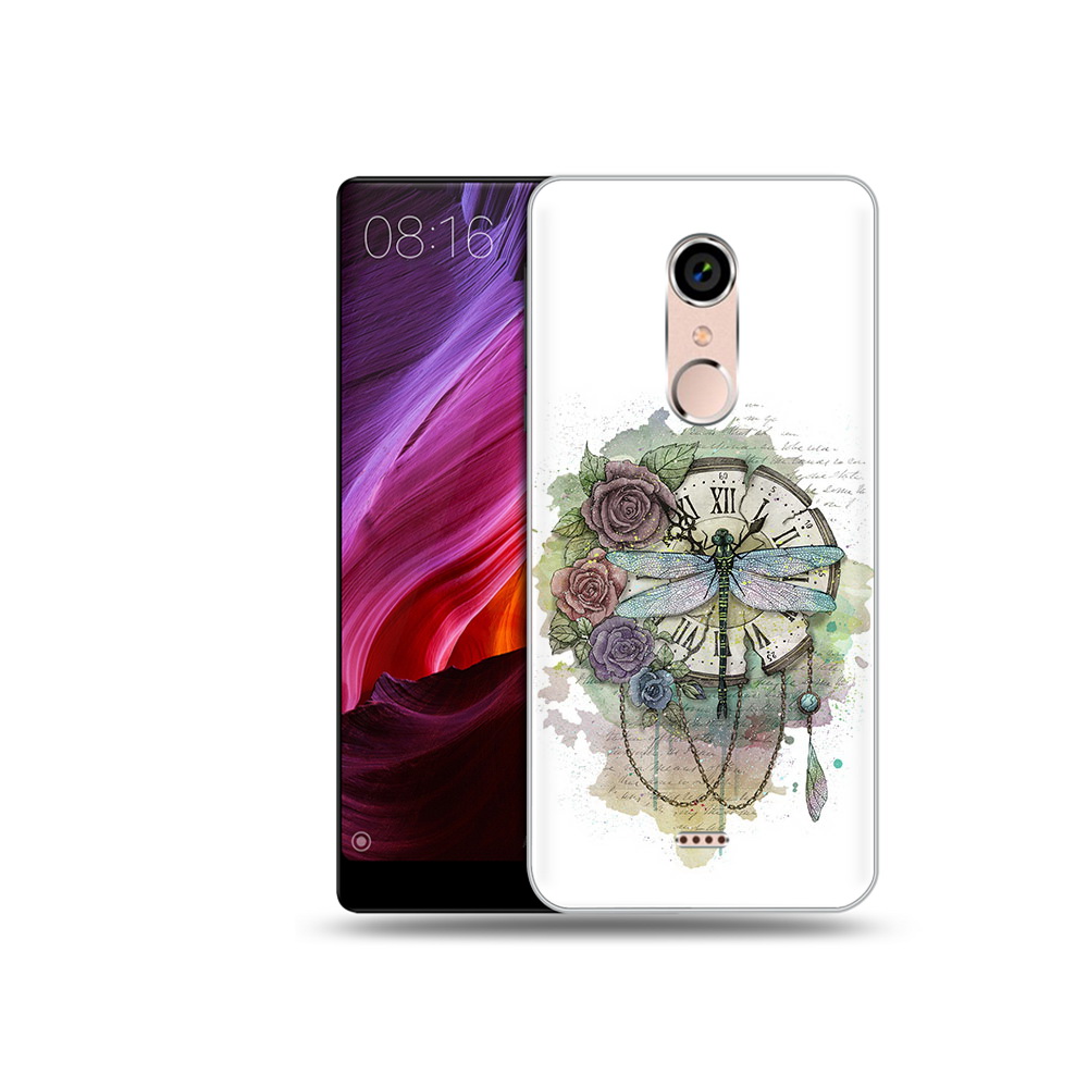 

Чехол MyPads Tocco для BQ 5050 Strike старинные часы в цветах, Прозрачный, Tocco