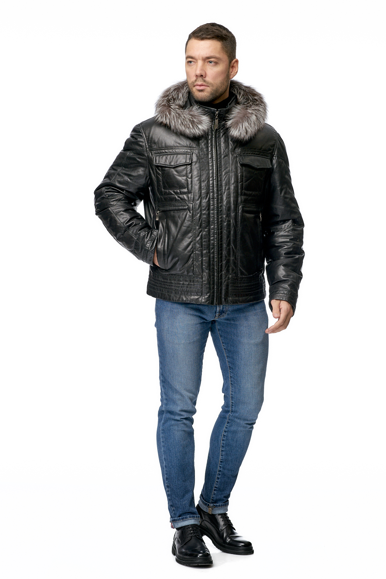 

Пуховик мужской МОСМЕХА 8010858 черный 56 RU, 8010858