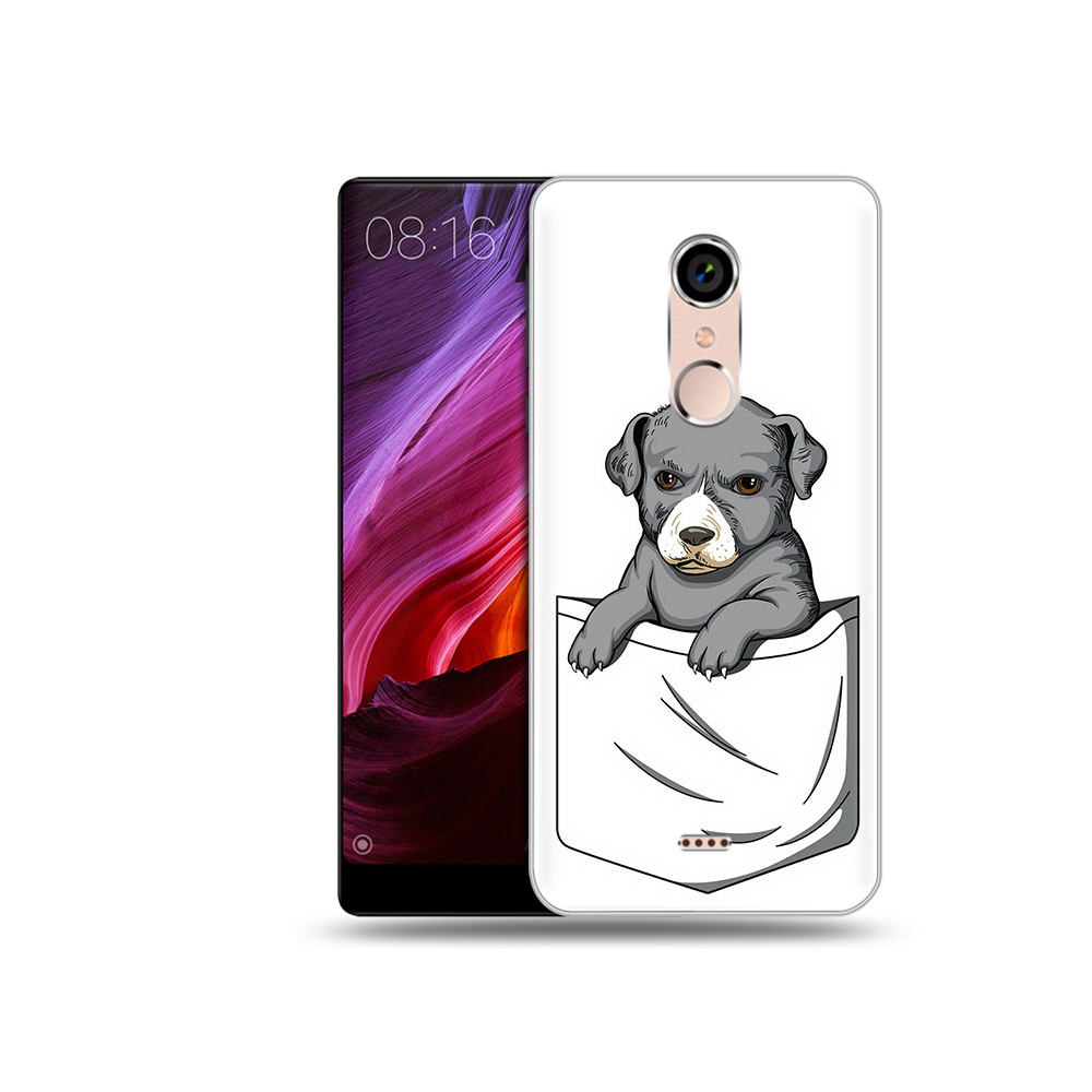 

Чехол MyPads Tocco для BQ 5050 Strike собачка в кармане, Прозрачный, Tocco