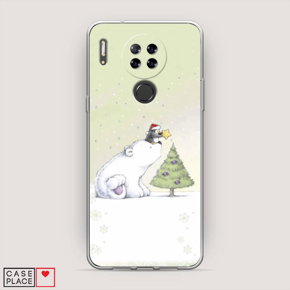 

Чехол на Blackview A80 "Украшение елки", Белый;бежевый, 280150-5
