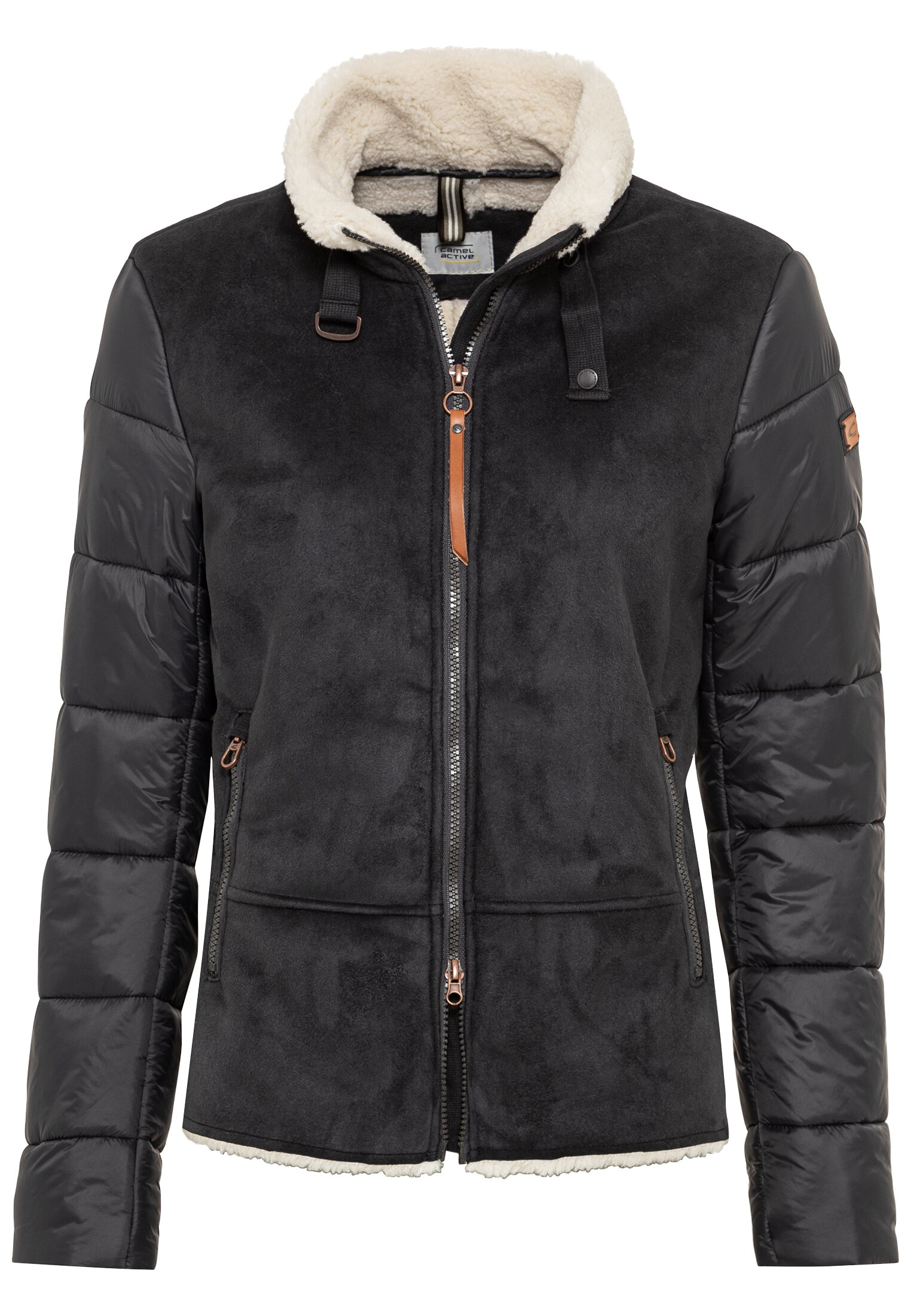 

Куртка женская Camel Active 330340-8F55 черная 44 EU, Черный, 330340-8F55