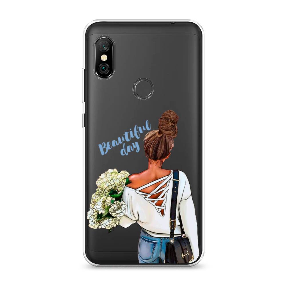 фото Силиконовый чехол "beautiful day vector" на xiaomi redmi note 6 pro awog