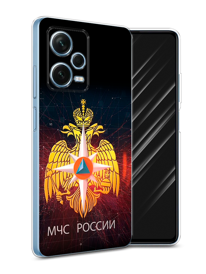 

Чехол Awog для Xiaomi Redmi Note 12 Pro Plus "МЧС России", Черный;желтый;красный, 317150-5