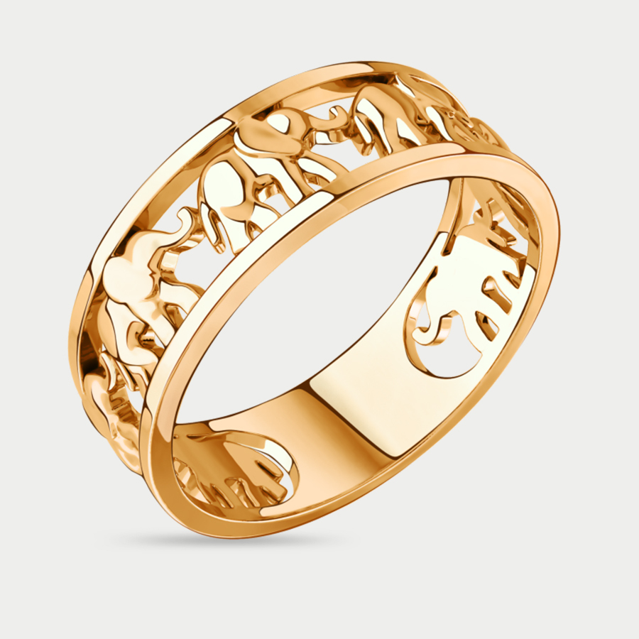 Кольцо из розового золота р. 19 Sanis 01-107874