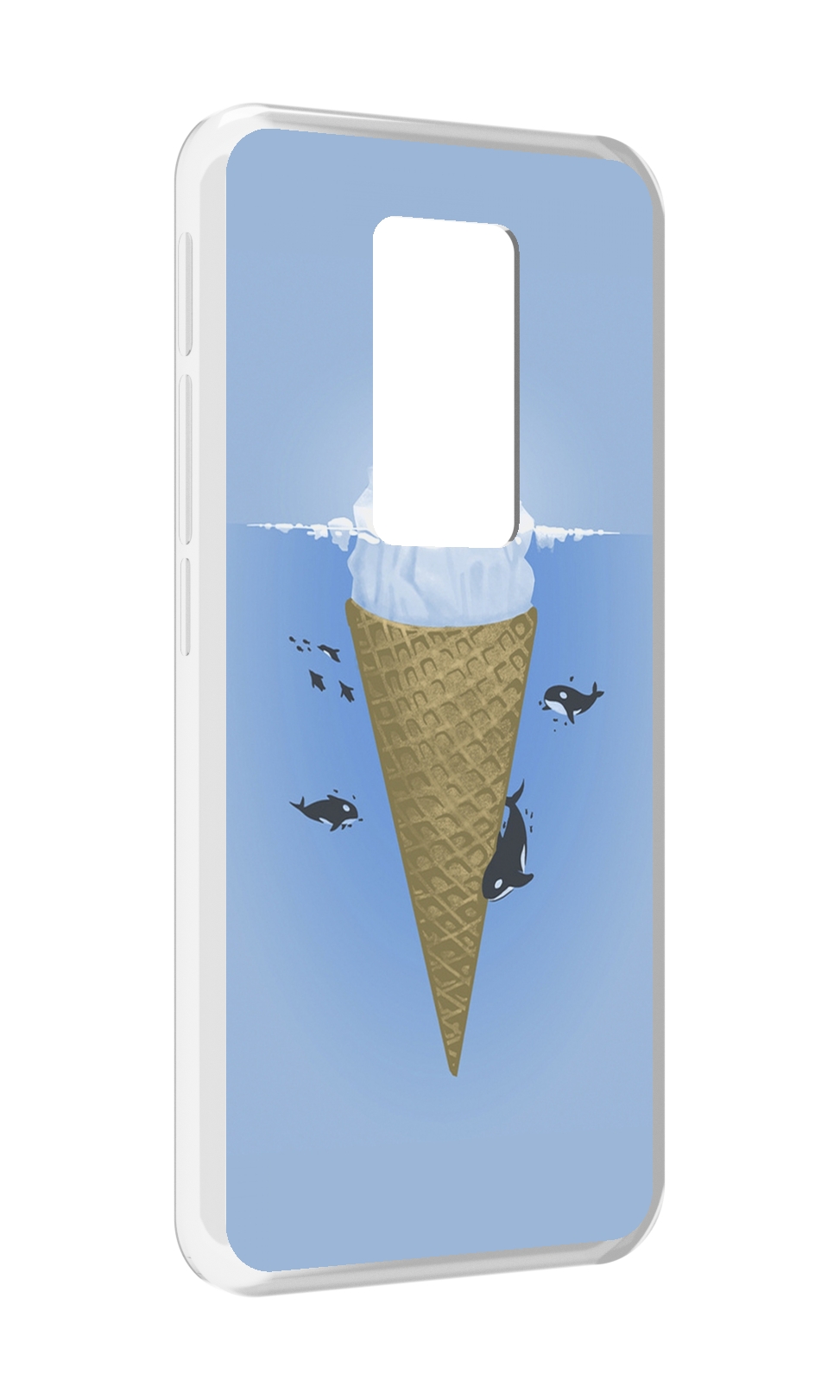 

Чехол MyPads мороженное-у-косаток для Motorola Defy 2021, Прозрачный, Tocco