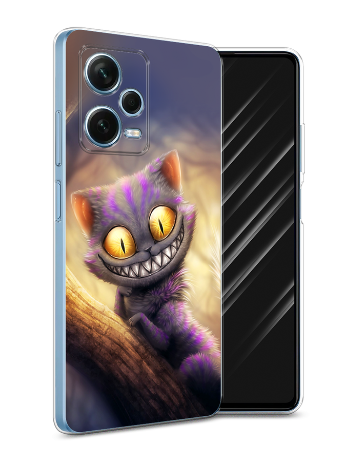 

Чехол Awog для Xiaomi Redmi Note 12 Pro Plus "Cheshire Cat", Фиолетовый;желтый, 317150-1