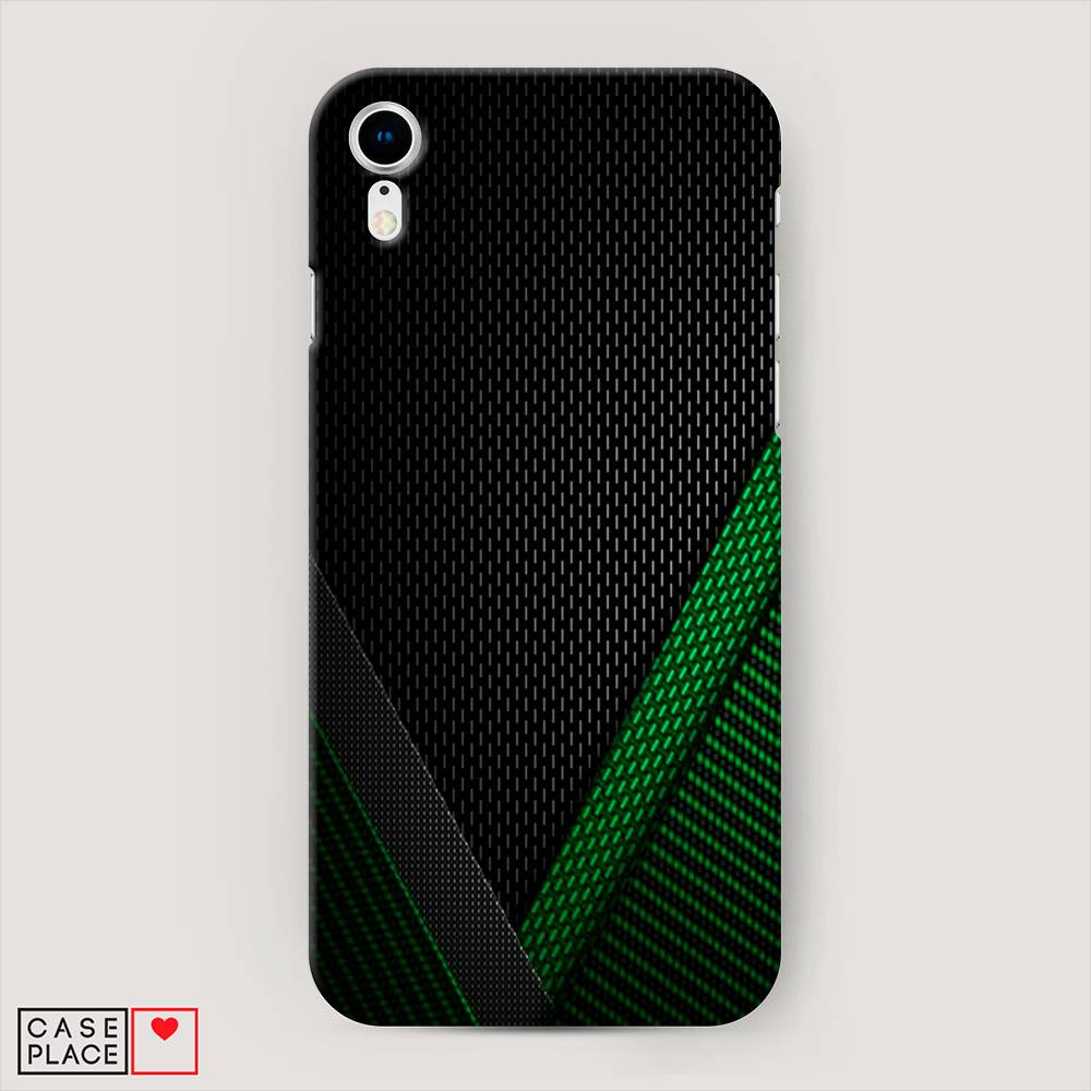

Пластиковый чехол "Зеленый карбон" на Apple iPhone XR (10R), 12020-2