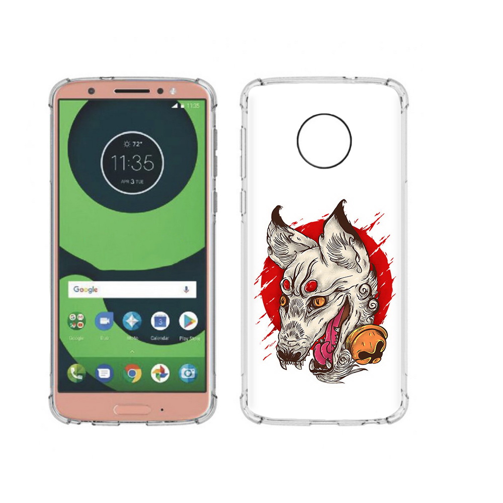 

Чехол MyPads Tocco для Motorola Moto G6 страшная собака (PT99805.376.627), Прозрачный, Tocco