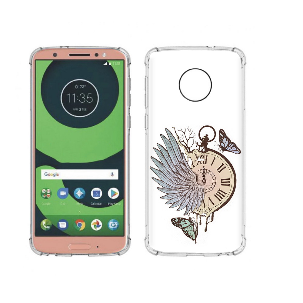 Чехол MyPads Tocco для Motorola Moto G6 страинные часы с крылом (PT99805.376.626)