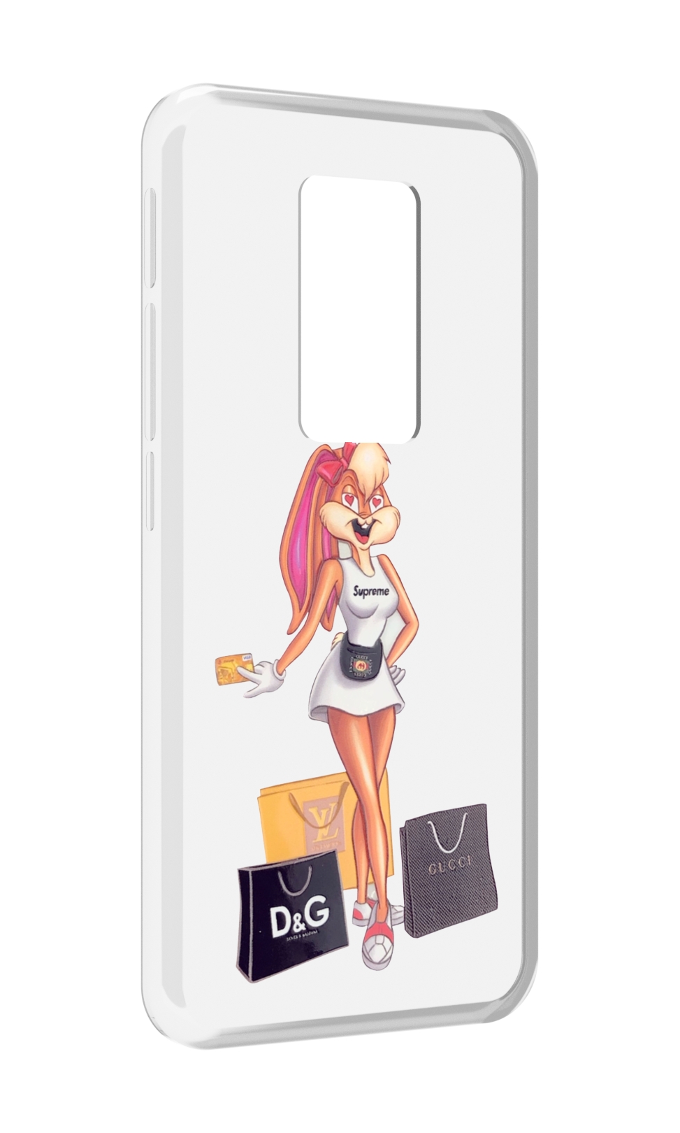 

Чехол MyPads модница-зайка женский для Motorola Defy 2021, Прозрачный, Tocco
