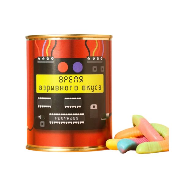 

Подарочный мармелад в форме червей Время взрывного вкуса, 200 г