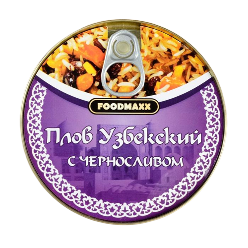 Плов узбекский Праздничный с черносливом, 325г, консервированный