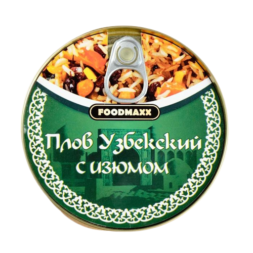 Плов узбекский Праздничный с изюмом, 325г, консервированный