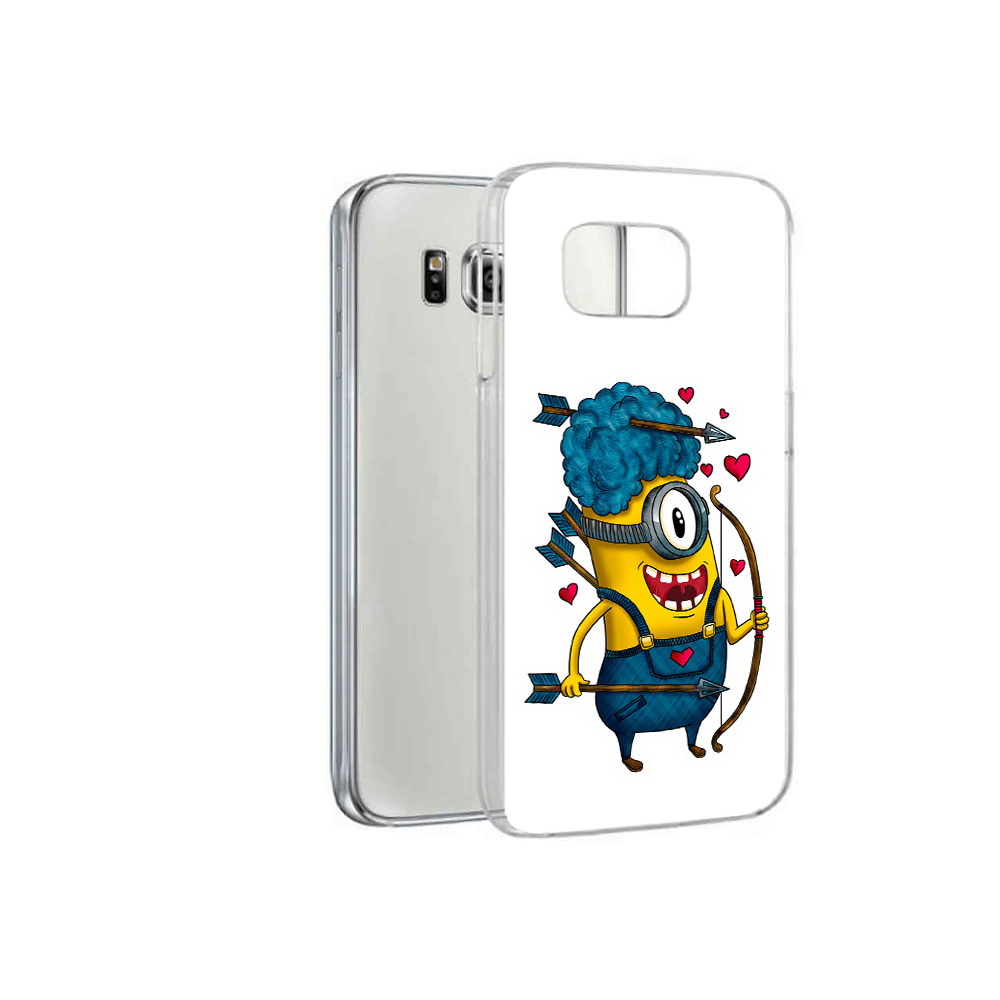 

Чехол MyPads Tocco для Samsung Galaxy S6 Миньон купидон (PT12300.506.117), Прозрачный, Tocco