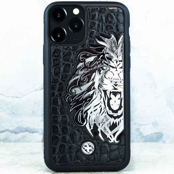 

Чехол Euphoria HM Premium Noble Lion MiniCROC для Apple iPhone 15 Pro, черный, Premium Noble Lion MiniCROC