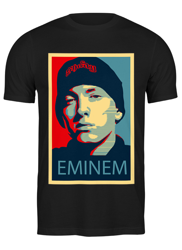 

Футболка мужская Printio Эминем (eminem) черная M, Черный, Эминем (eminem)