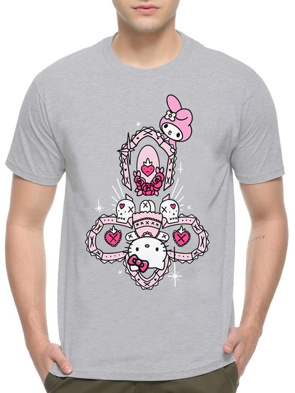 

Футболка мужская DreamShirts Studio Hello Kitty / Хеллоу Китти / Аниме серая M, Серый, Hello Kitty / Хеллоу Китти / Аниме