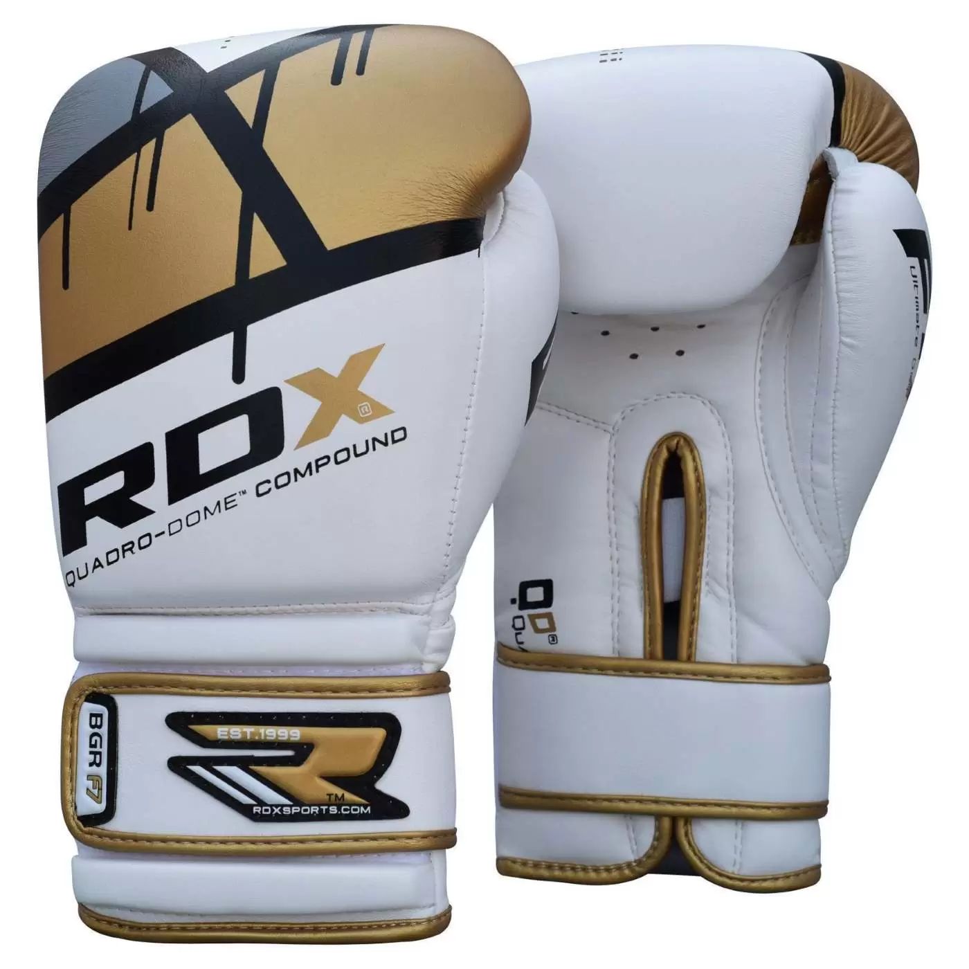 Перчатки боксерские RDX BOXING GLOVE BGR-F7 GOLDEN золотой искусственная кожа 8oz