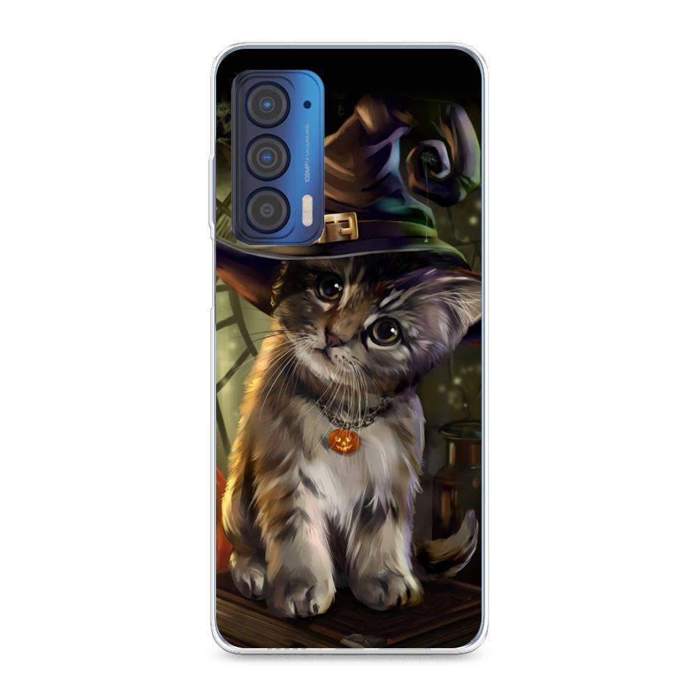фото Чехол awog "кот на хэллоуин" для motorola edge (2021)