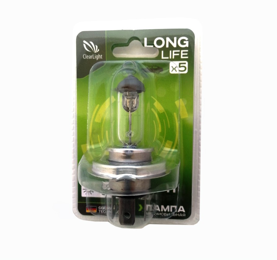 фото Лампа h3 12v-55w longlife (блистер 1шт) clearlight