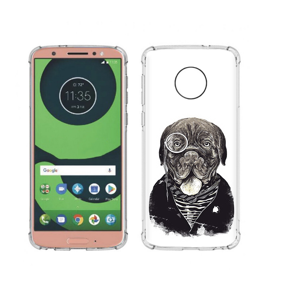 

Чехол MyPads Tocco для Motorola Moto G6 солидный песик (PT99805.376.615), Прозрачный, Tocco