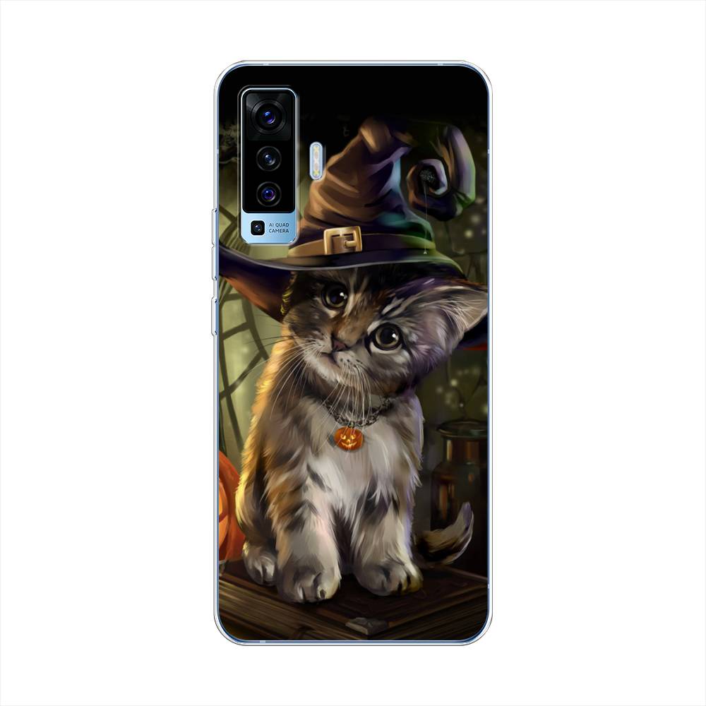 

Чехол Awog на Vivo X50 "Кот на Хэллоуин", Разноцветный, 262250-2