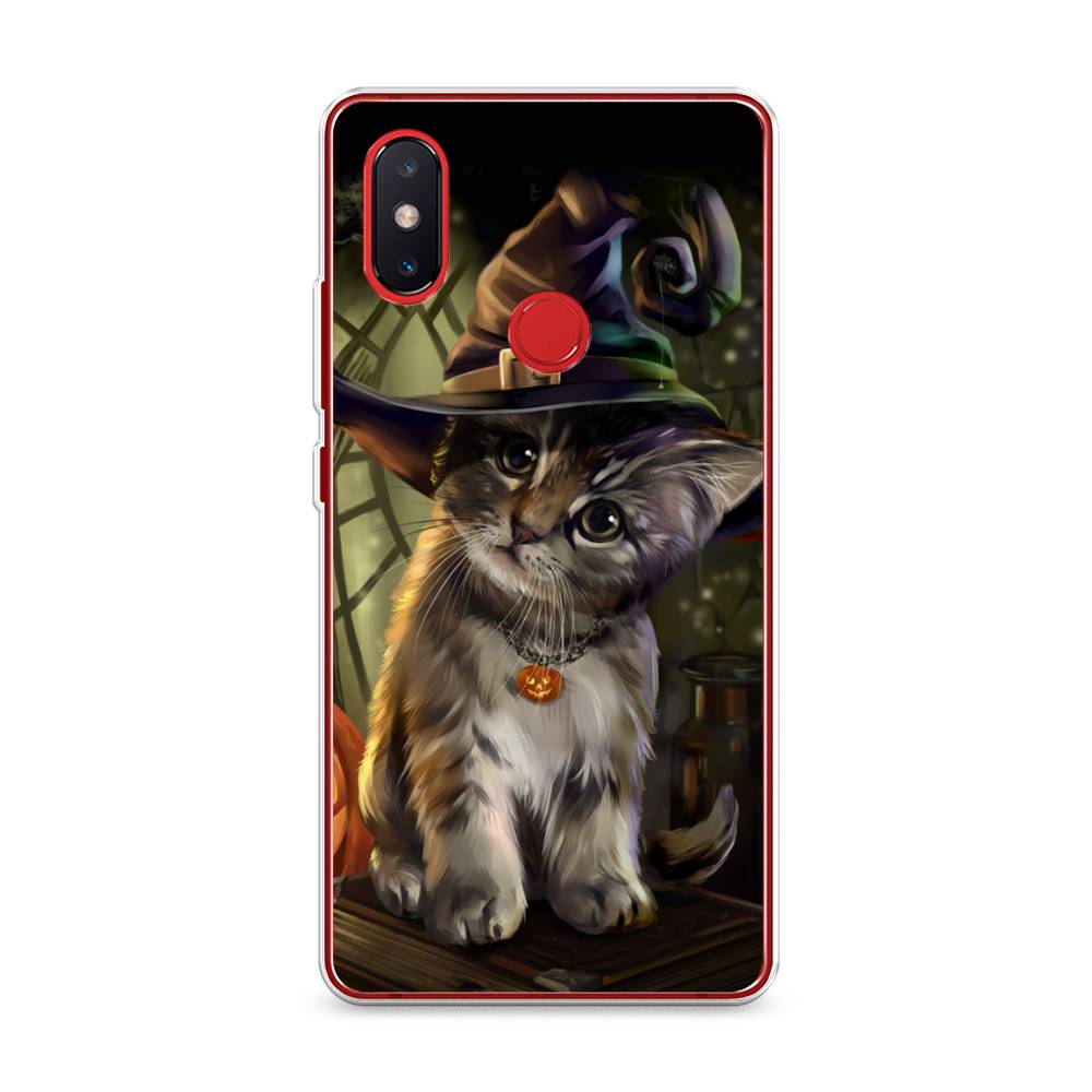 

Чехол Awog на Xiaomi Mi 8 SE "Кот на Хэллоуин", Разноцветный, 33750-2