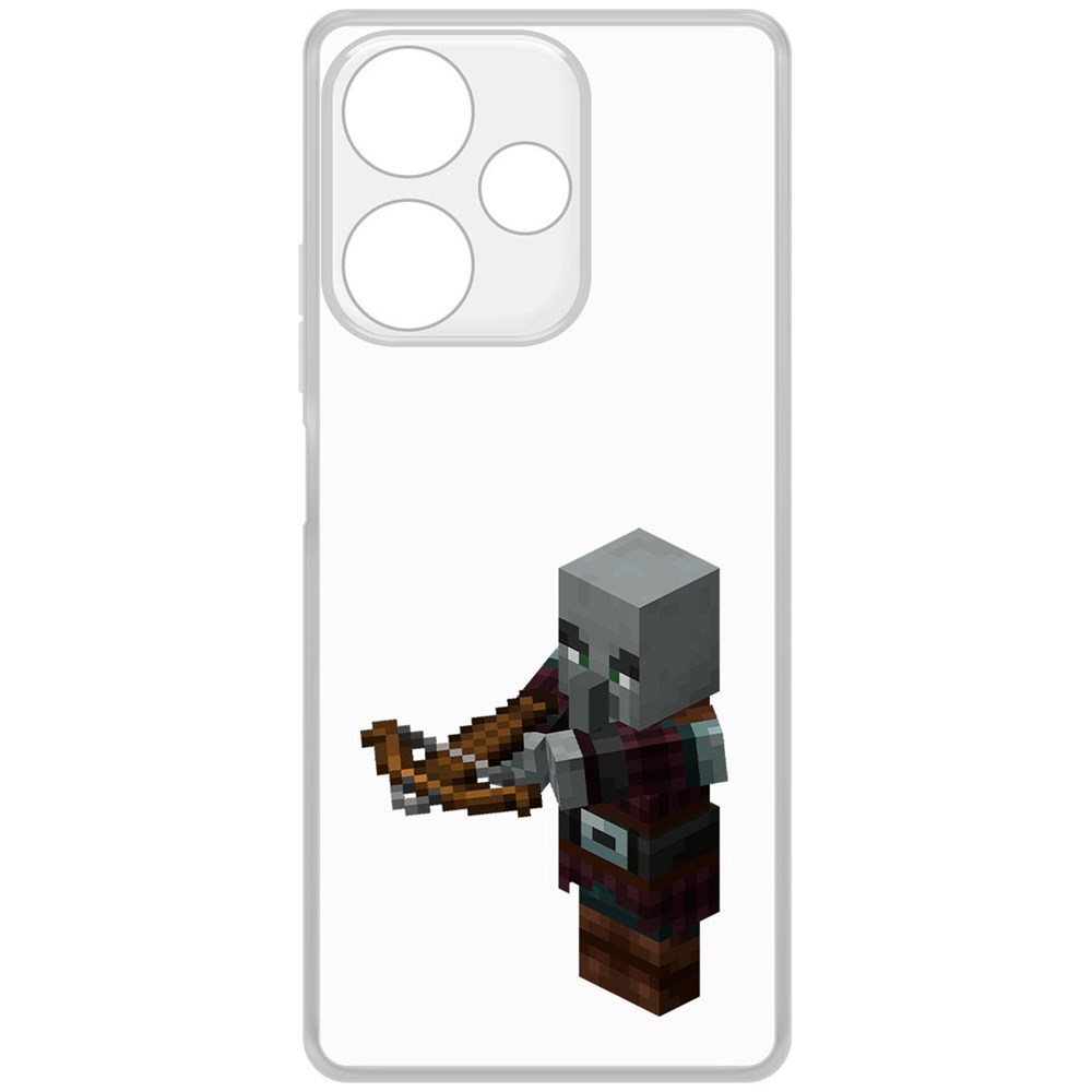 

Чехол-накладка Krutoff Clear Case Minecraft-Разбойник для INFINIX Hot 30, Прозрачный