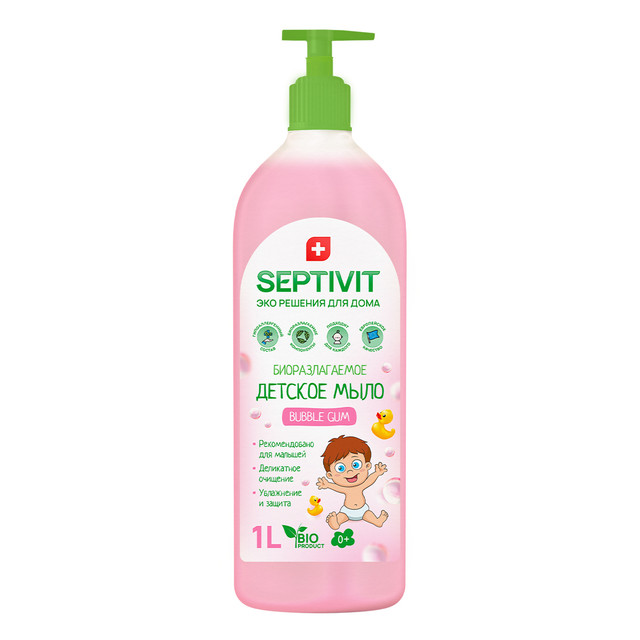 фото Мыло детское septivit premium bubble gum 1л