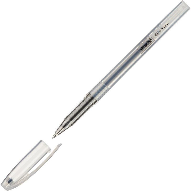 

Ручка гелевая Attache Ice (0.5мм, черный), 12шт.