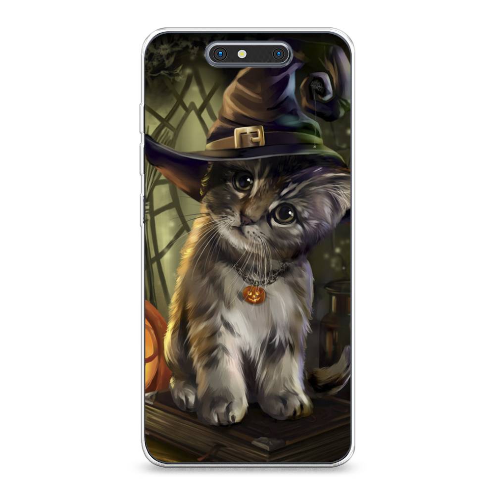

Чехол Awog на ZTE Blade V8 / ЗТЕ Блэйд V8 "Кот на Хэллоуин", Разноцветный, 131250-2