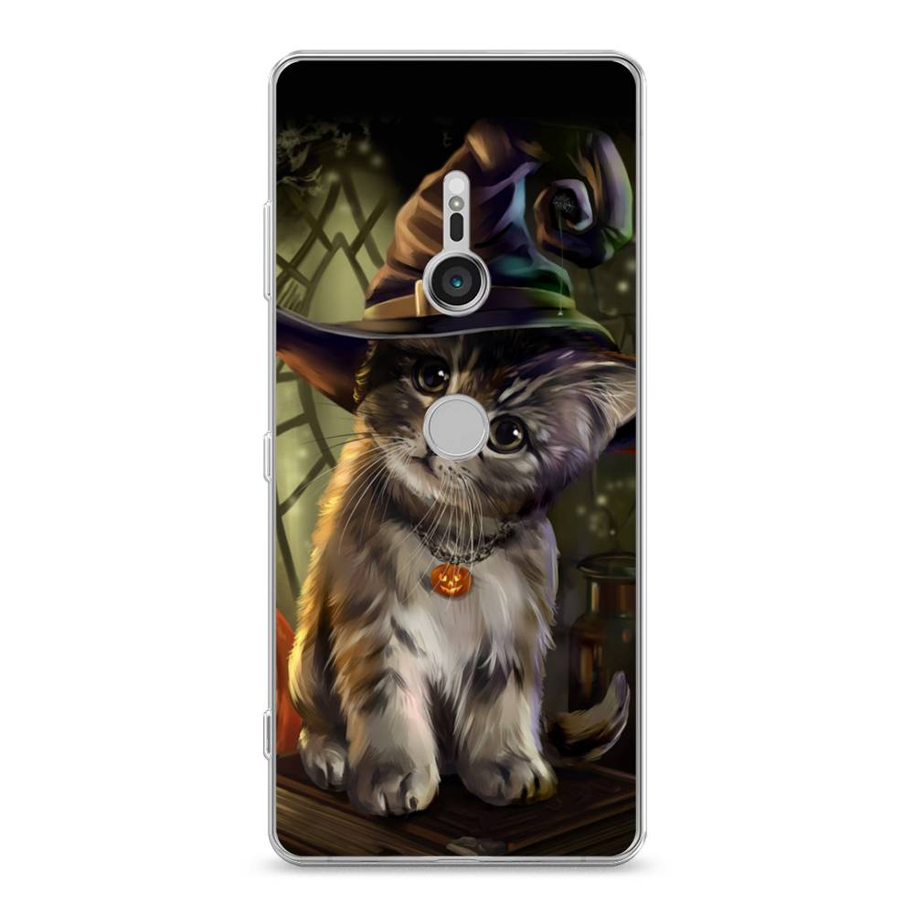 

Чехол Awog на Sony Xperia XZ3 "Кот на Хэллоуин", Разноцветный, 53650-2