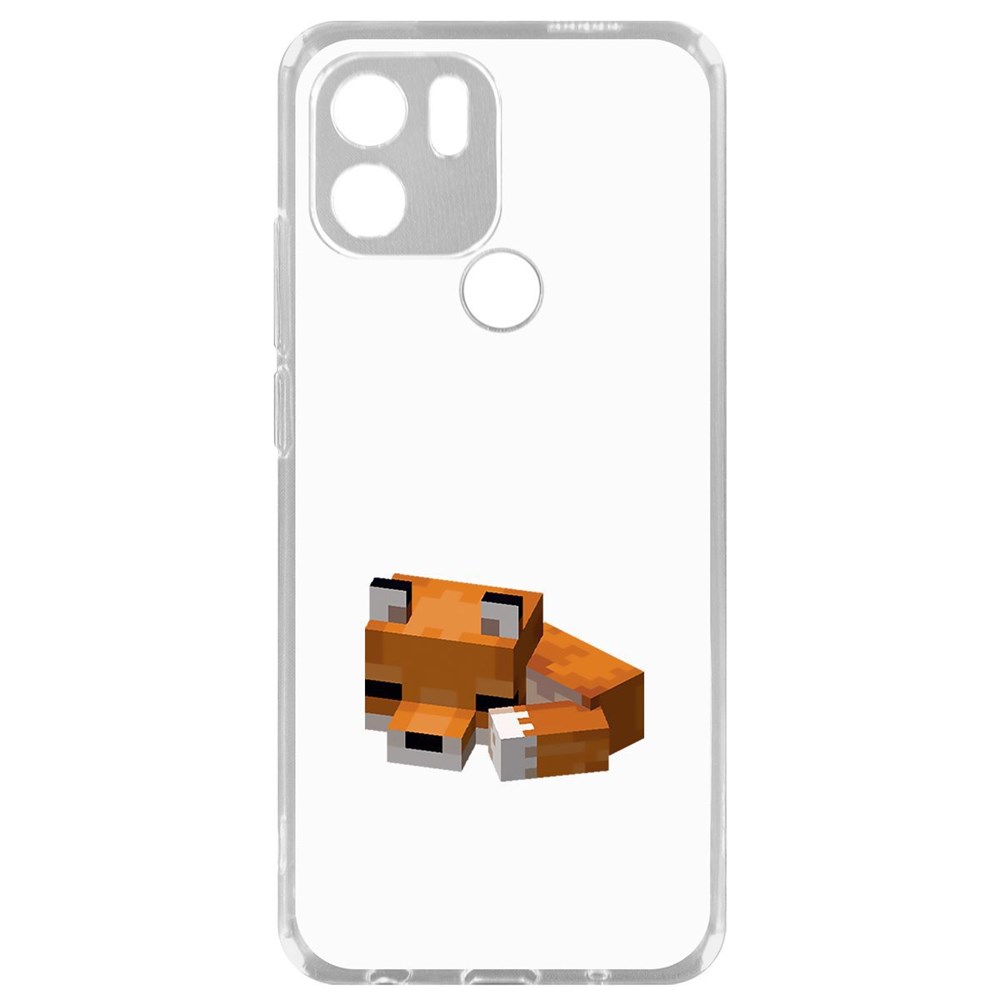 Чехол-накладка Krutoff Clear Case Minecraft-Спящий Лисенок для Xiaomi Redmi A2+