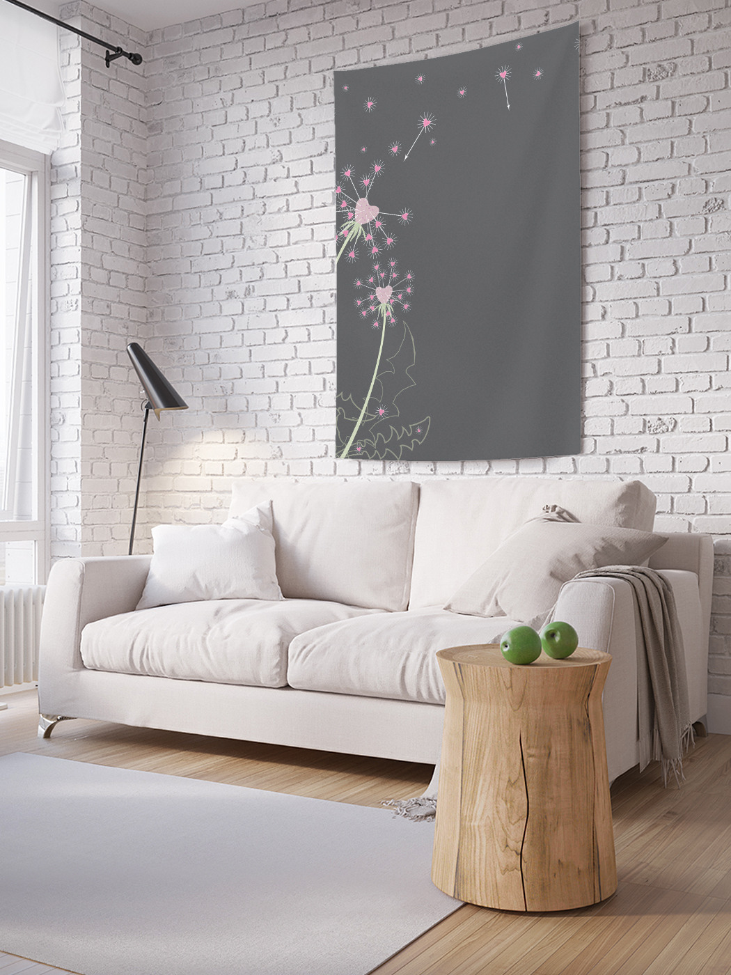 

Вертикальное фотопанно на стену JoyArty Сердечный одуванчик 100x150 см, Сердечный одуванчик