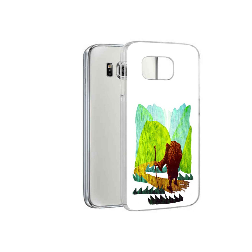 

Чехол MyPads Tocco для Samsung Galaxy S6 Лесная тропа (PT12300.506.106), Прозрачный, Tocco