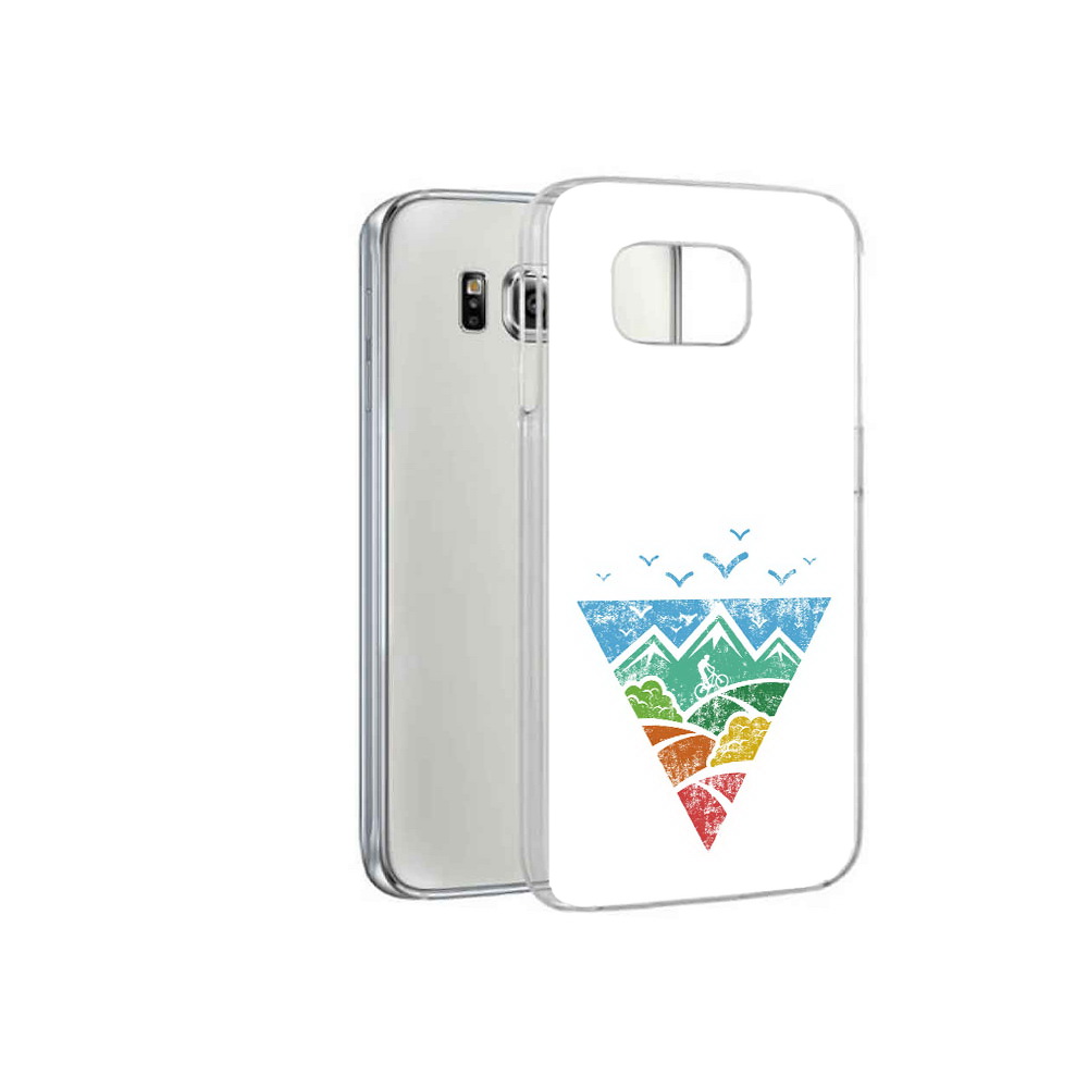 

Чехол MyPads Tocco для Samsung Galaxy S6 Лес земля море чайки (PT12300.506.105), Прозрачный, Tocco