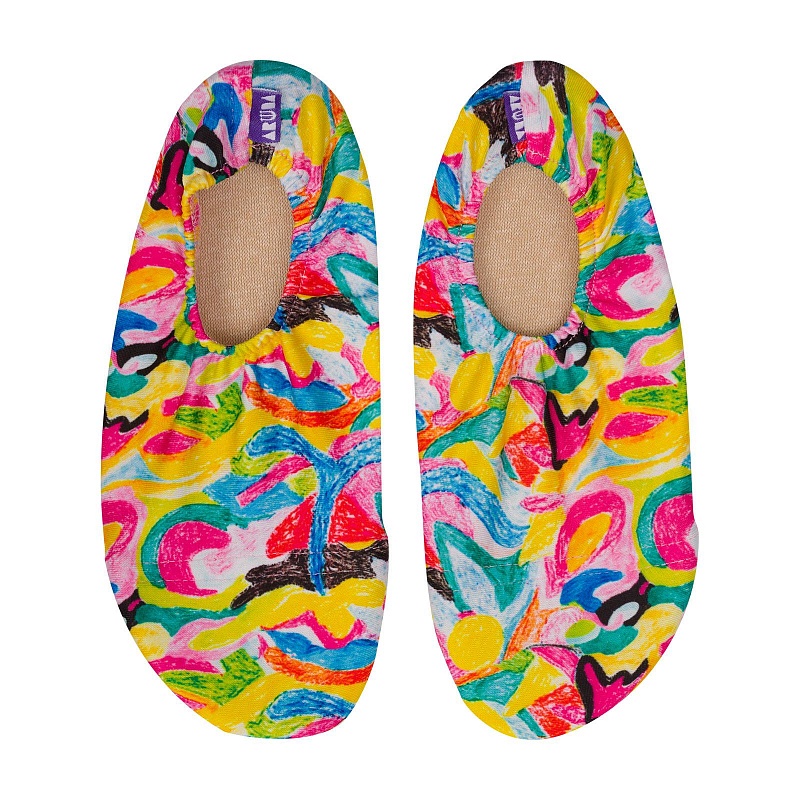 

Обувь для бассейна Aruna чешки, для девочек, размер 33-35, мелки, 1 пара, Разноцветный
