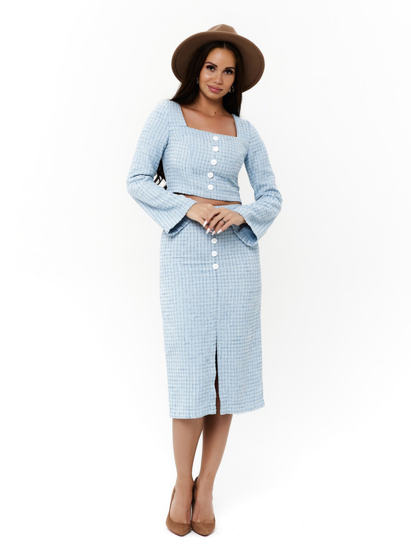 

Костюм женский DAZZLE STYLE Шанель белый 42 RU, Шанель
