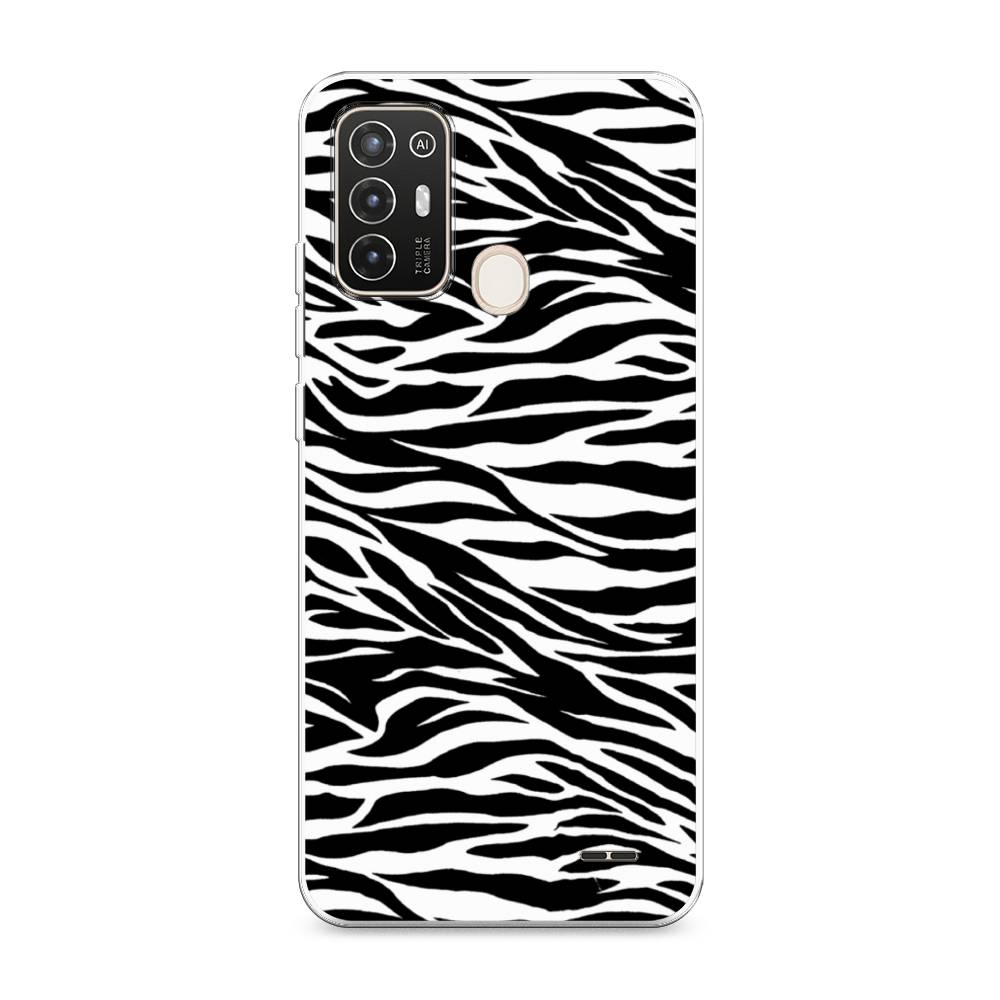 фото Силиконовый чехол "принт зебра" на zte blade a52 awog