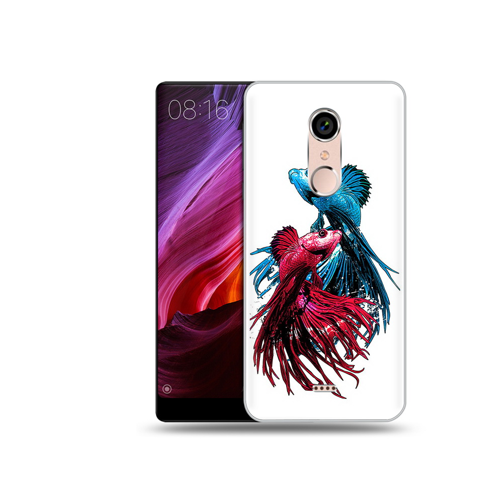 

Чехол MyPads Tocco для BQ 5050 Strike рыбы петушки, Прозрачный, Tocco