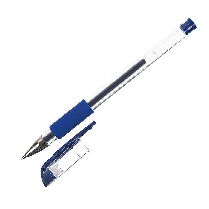 Ручка гелевая inФОРМАТ (0.5мм, синий, резиновая манжетка) 1шт.